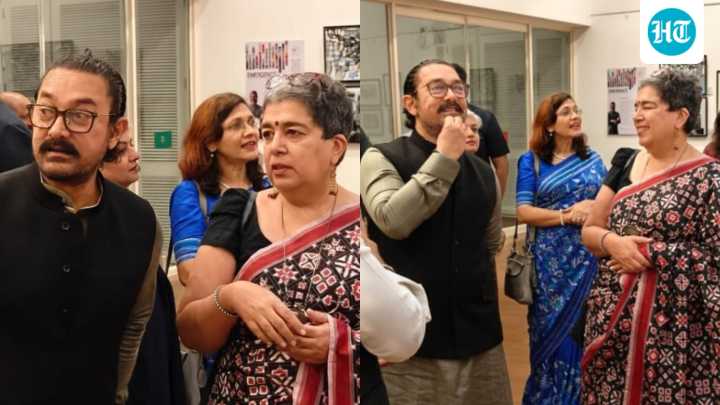 Aamir Khan surprises his ex-wife Reena Datta by attending her art exhibition