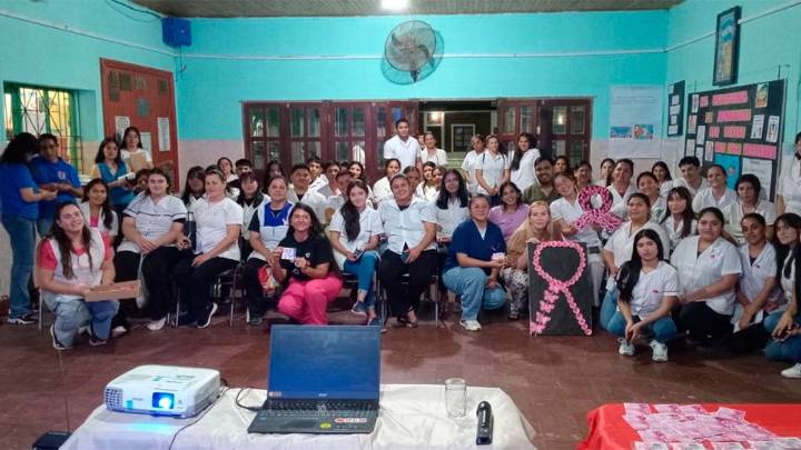 Dieron una charla de concientización y prevención en el marco de “Octubre Rosa” en Pampa de los Guanacos