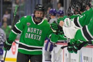 UND freshman Cole Reschny showing value on both sides of the ice