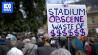 Trump-style tactics used in Tasmanian government's push for Hobart stadium, rally told