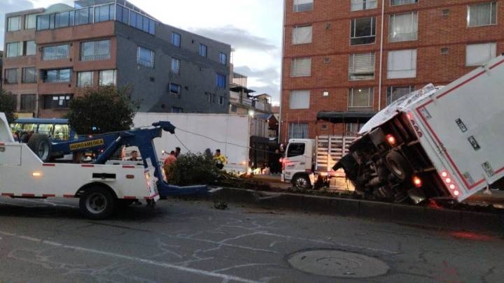 Grave accidente en el norte de Bogotá dejó dos personas heridas