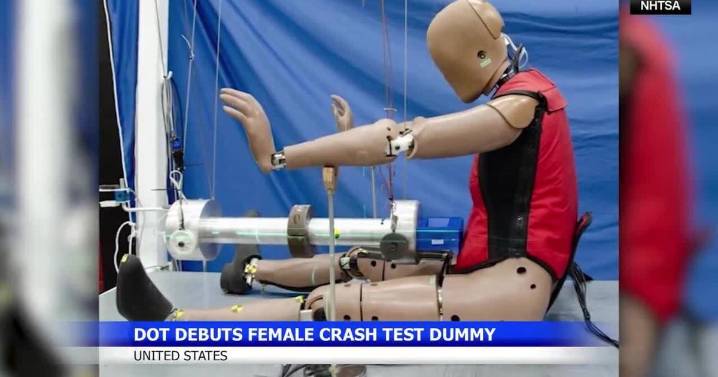 New female crash test dummy aims to enhance safety for women drivers