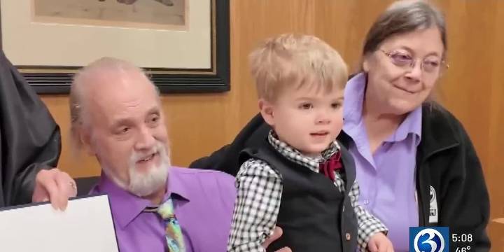 Milford grandmother adopts grandson on Connecticut Adoption Day