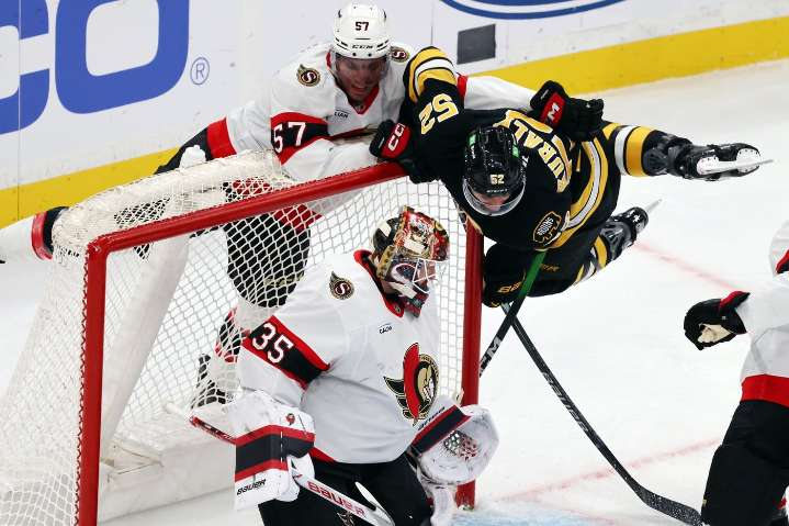 Surging Bruins score with 5.6 seconds left in OT to beat Senators 3