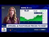 Anticipate further apparel and footwear price increases, says Morgan Stanley's Alex Straton