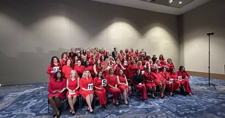 Group of powerful women in Cleveland gathers for annual Go Red for Women shoot, highlight movement
