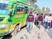 Several School Children Injured in Rajouri Minibus Accident