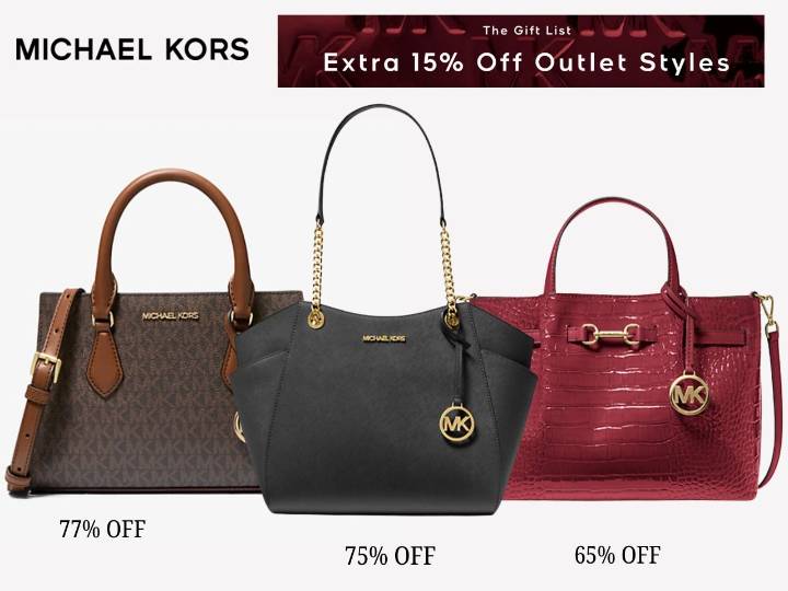Michael Kors Outlet news sale: Extra 15% off sale includes 77% off signature satchel this week