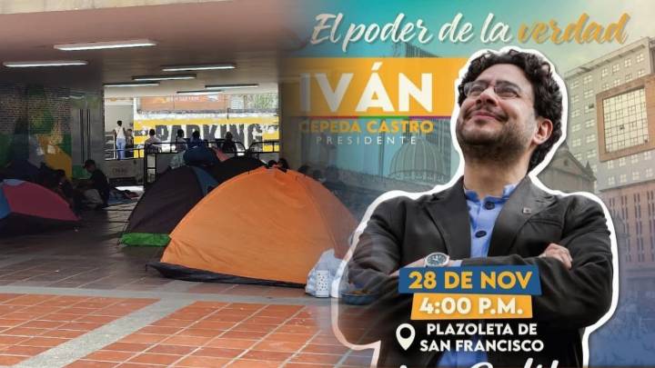 Iván Cepeda llega a Cali y se dispara la polémica por los bloqueos de la Minga en las afueras de la Gobernación del Valle