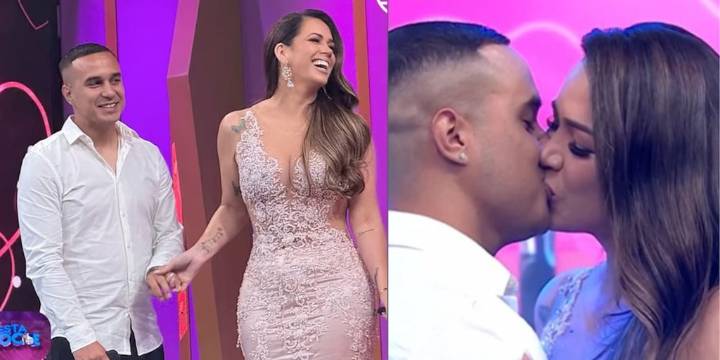 Melissa Klug y Jesús Barco se reconcilian: pareja se dio un beso en ‘Esta Noche’