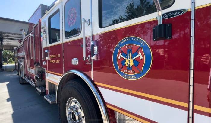 St. Johns County firefighters battling house fire in Julington Creek