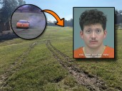 Arrestee ID'd in fiery vette crash that left $1K trail of damage