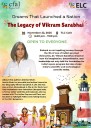 Amrita Shah to speak on the ‘Legacy of Vikram Sarabhai’ at CFAL, TLC Art cafe