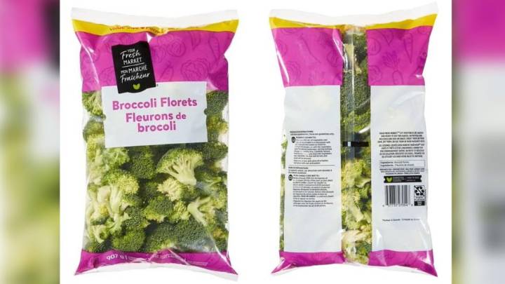 Packages of broccoli florets recalled due to possible Salmonella contamination