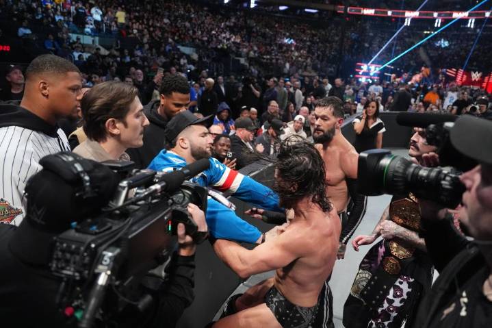 Cam Skattebo's Giants teammates not surprised by WWE antics