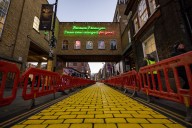 Yellow Brick Lane: artists give famous London street a Wicked makeover
