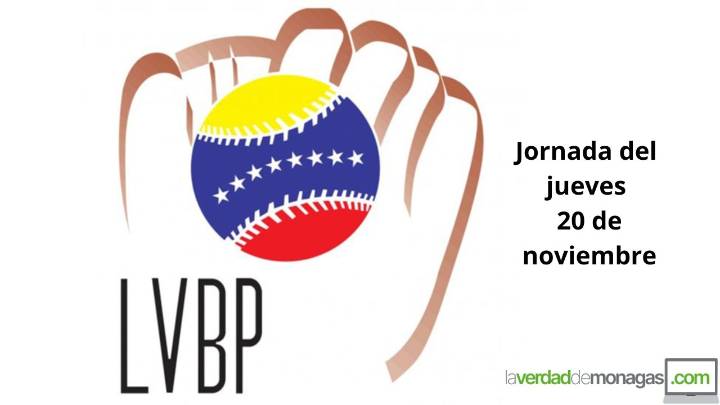 LVBP: jornada del jueves 20 de noviembre y posiciones del béisbol venezolano