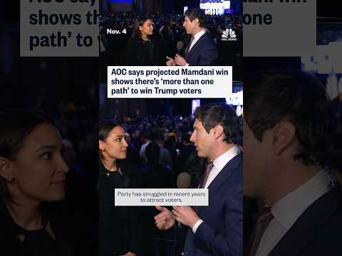 AOC says projected Mamdani win shows there's 'more than one path' to win Trump voters