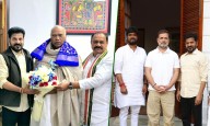 CM Revanth Reddy, Congress Team Meet Kharge and Rahul Gandhi After Jubilee Hills Triumph