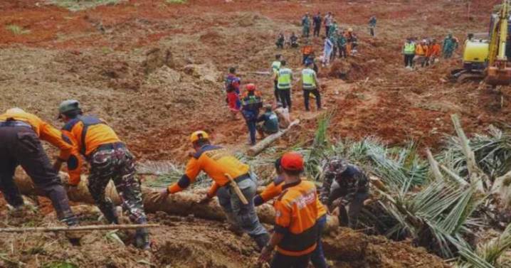 Landslide in central Java leaves six dead and many missing