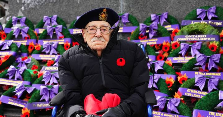 Remembrance Day: WWII veteran attends 1st Ottawa ceremony