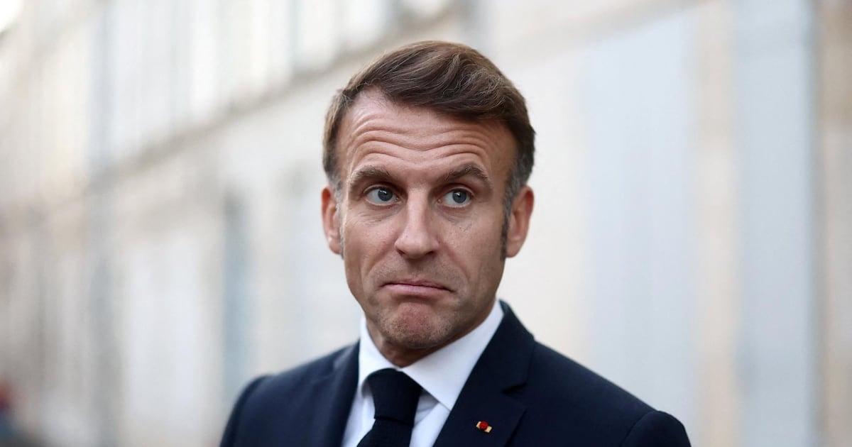 La comitiva de Macron
