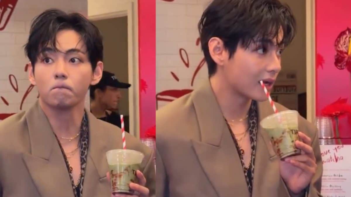 BTS’ Taehyung Goes Viral Again And This Time For His Special Strawberry Matcha Drink