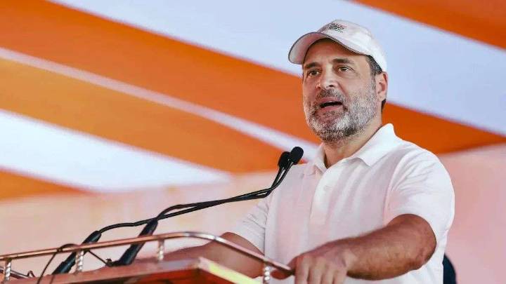 Rahul Gandhi slams PM and CM after video of children eating mid