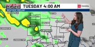 Heavy downpours, storms possible Tuesday