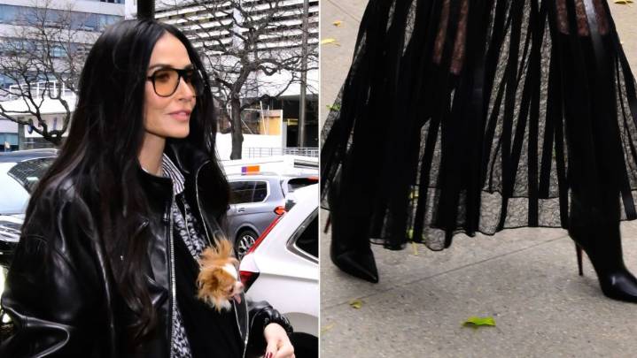 Demi Moore’s Louboutin Knee-High Boots Join Fall’s Tall Boot Trend