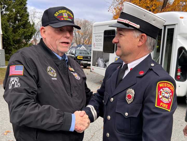 Chilly Veterans Day in Westport
