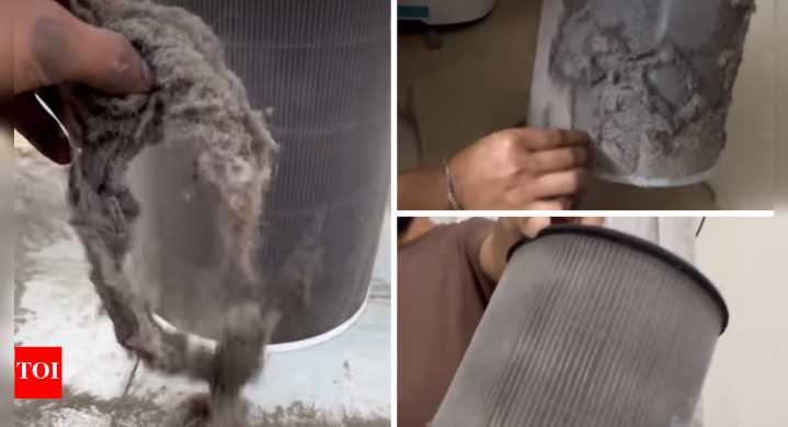 Air purifiers choking too: Delhiites share dust-clogged filters showing how toxic the air is