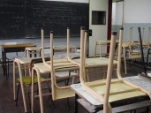 Docentes realizan el paro contra la violencia en las escuelas