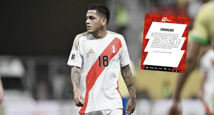 ¡Atención! Joao Grimaldo quedó desconvocado de la Bicolor para los partidos ante Rusia y Chile