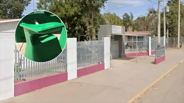 Miguel Alemán: Sujeto roba mesabanco de escuela primaria