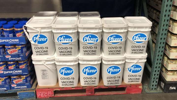 Costco Introduces New 5-Gallon Family Size Pfizer Vaccine