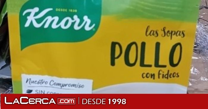 La Aesan alerta de la presencia de piezas de metal y caucho en dos lotes de sopa deshidratada de la marca Knorr