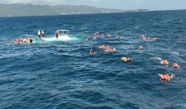 More than 50 cruise ship passengers left floating at sea after boat sinks