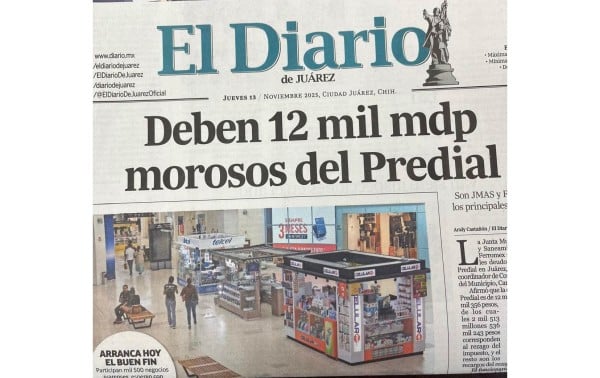 Predial: Juarenses deben más que el presupuesto municipal