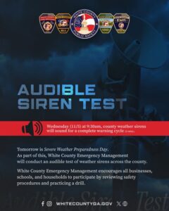 Outdoor Warning Siren Test Wednesday