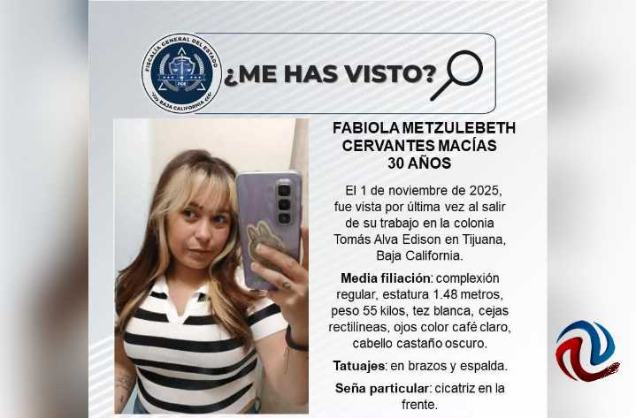Piden ayuda para localizar a Fabiola Cervantes Macías