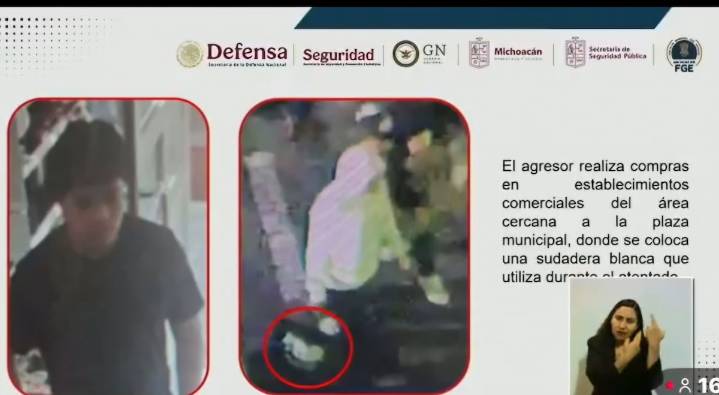 Revela Fiscalía que asesino de Carlos Manzo tendría entre 17 y 19 años