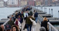Venice revives a quarter-mile floating bridge to island cemetery for All Souls' Day mourners