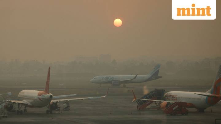 Kolkata news: Smoke billows from private jet's engine, plane returns to taxi bay