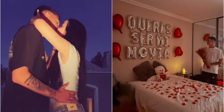 Bastian, el hijo de Evangelina Anderson y Martín Demichelis, se mostró muy enamorado con su novia: “Hermosa mía”