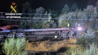 Descarrila un tren con 17 vagones sin causar heridos en As Neves