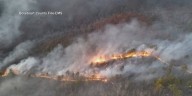 Crews battle wildfires in National Forest