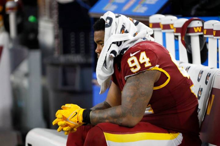 Commanders D-lineman suspended after punching Lions player