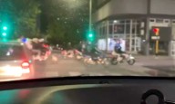 Descontrol en las calles bahienses por una caravana de motos: hubo incidentes