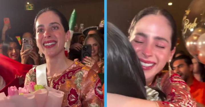 Fátima Bosch se conmueve hasta las lágrimas cuando le cantan “Cielito Lindo” rumbo a la final de Miss Universe 2025